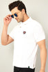 Men Navy Blue Polo T-Shirt